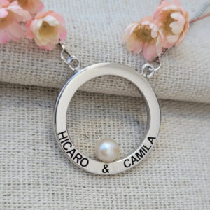 Colar Personalizado Circular em Prata 925