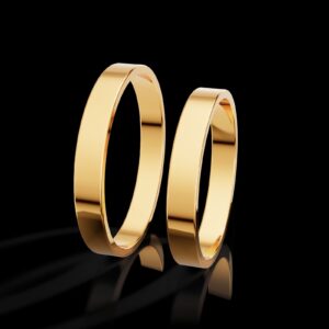 Par de Alianças Reta 3mm