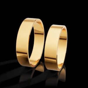 Par de Alianças Reta 5mm