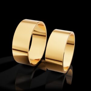 Par de Alianças Reta 8mm