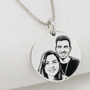Pingente Personalizado com Fotogravação em Prata 925